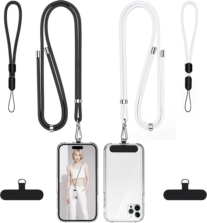 takyu Phone Lanyard, 2 Pack Adjustable CellPhone Lanyard Crossbody Neck Strap
