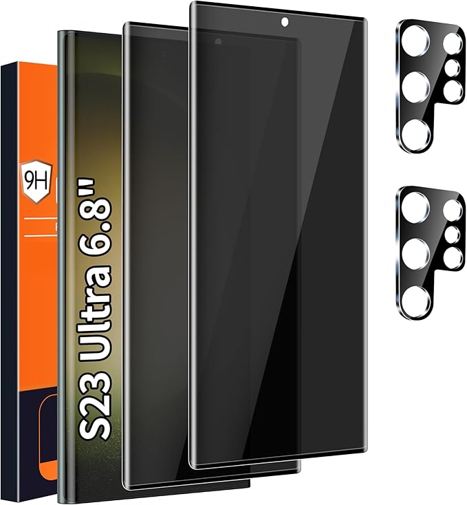 Galaxy S23 Ultra Privacy Screen Protector, 9H Tempered Glass, Ultrasonic