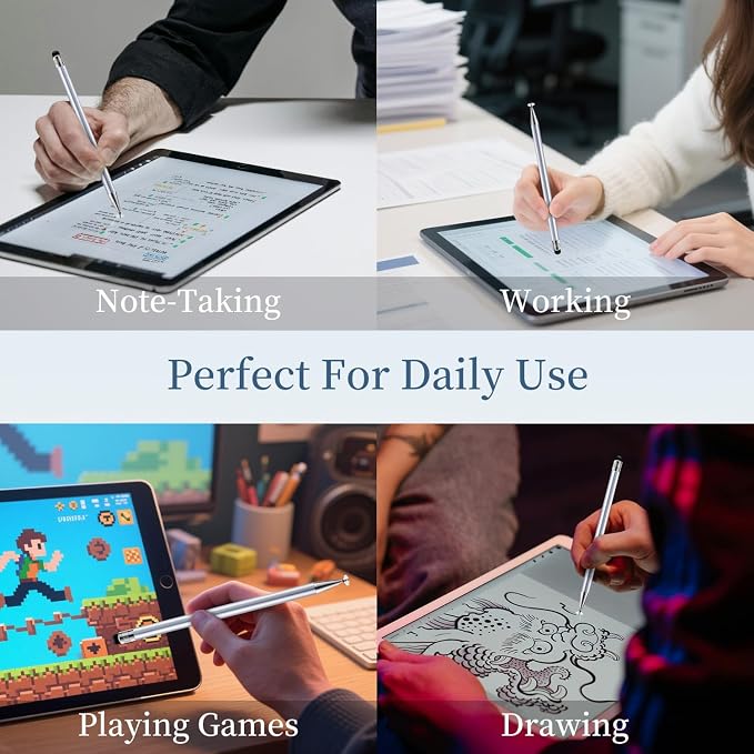 ChaoQ 2-in-1 Stylus Pen for Touchscreen, 6 High Sensitivity Stylus