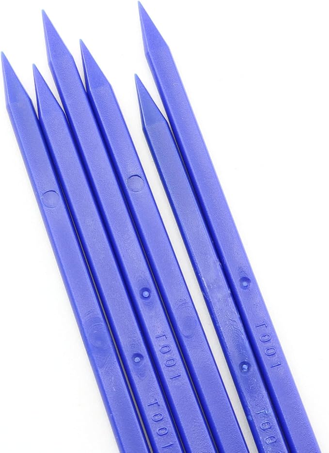 6pcs Crowbar Plastic Spudger Stick Lever Tools Opening Tools for iPhone Screen Repair Electronic Components Replacement Repair Kit, Dark Blue