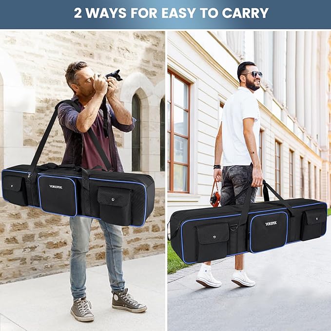 YOREPEK Tripod Carrying Case Bag 50.5", Resistant Light Stand Bag