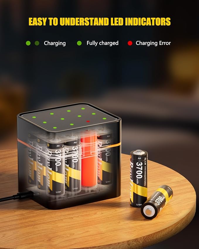 Rechargeable AA Lithium Batteries