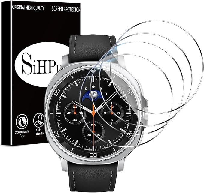SiHPuoy 4 Pack for Samsung Galaxy Watch 8 Classic 46mm Screen Protector
