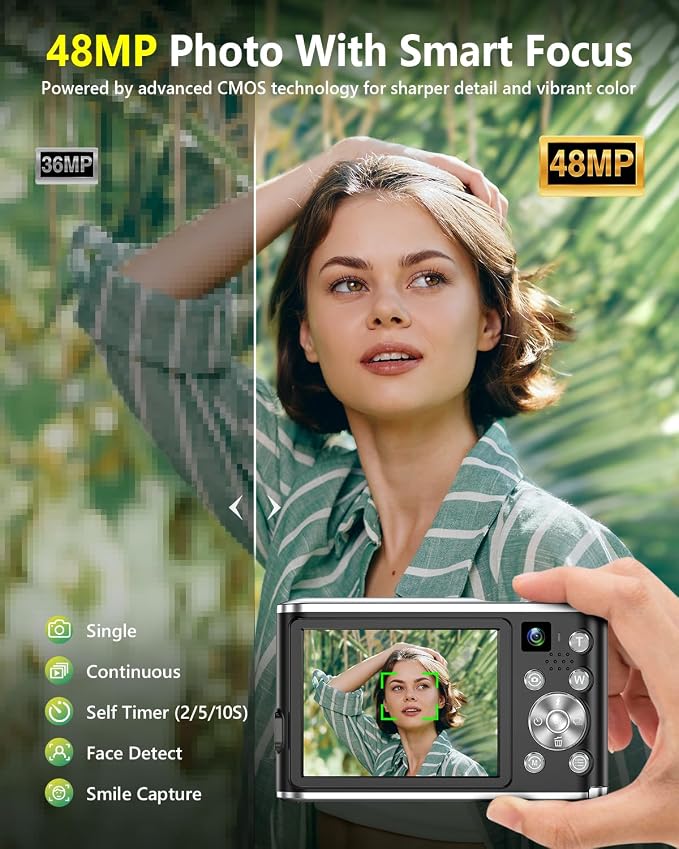 2026 Upgraded 4K Digital Camera