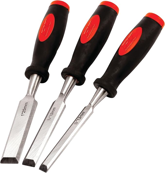 Performance Tool W5372 Wood Chisel Set, 3-Piece