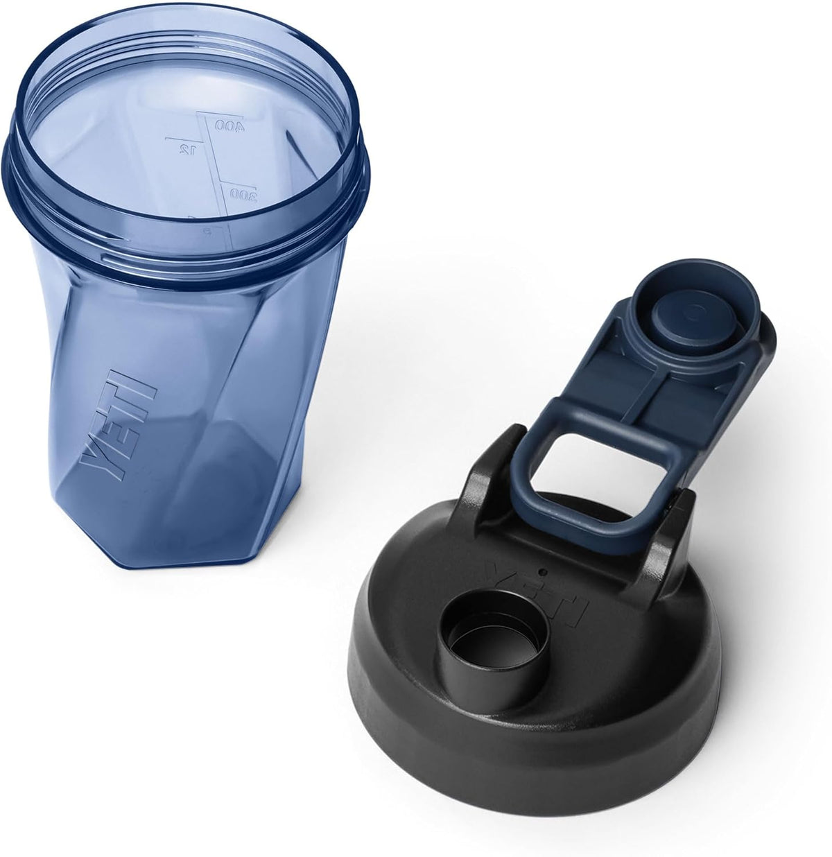 YETI Yonder Helimix Vortex Blender Shaker Bottle - 20oz Portable Protein Cup | Navy, USA Made, Dishwasher Safe