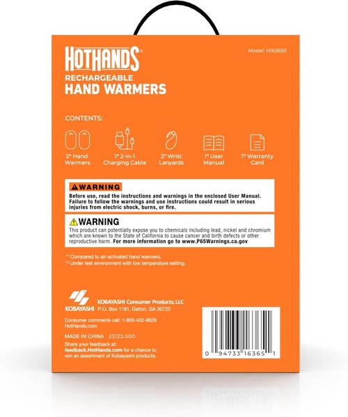 HotHands Rechargeable Hand Warmers - Portable, Eco-Friendly Heat for Outdoor Activities