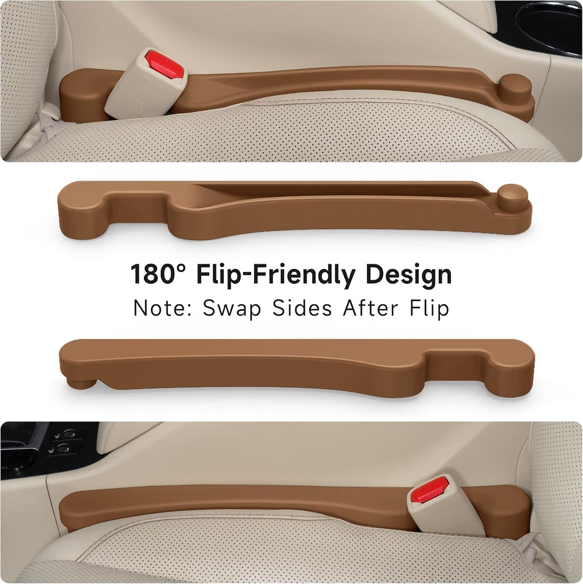 Givifive Car Seat Gap Filler Organizer 2Pack Soft Foam 3IN1 Multifunctional
