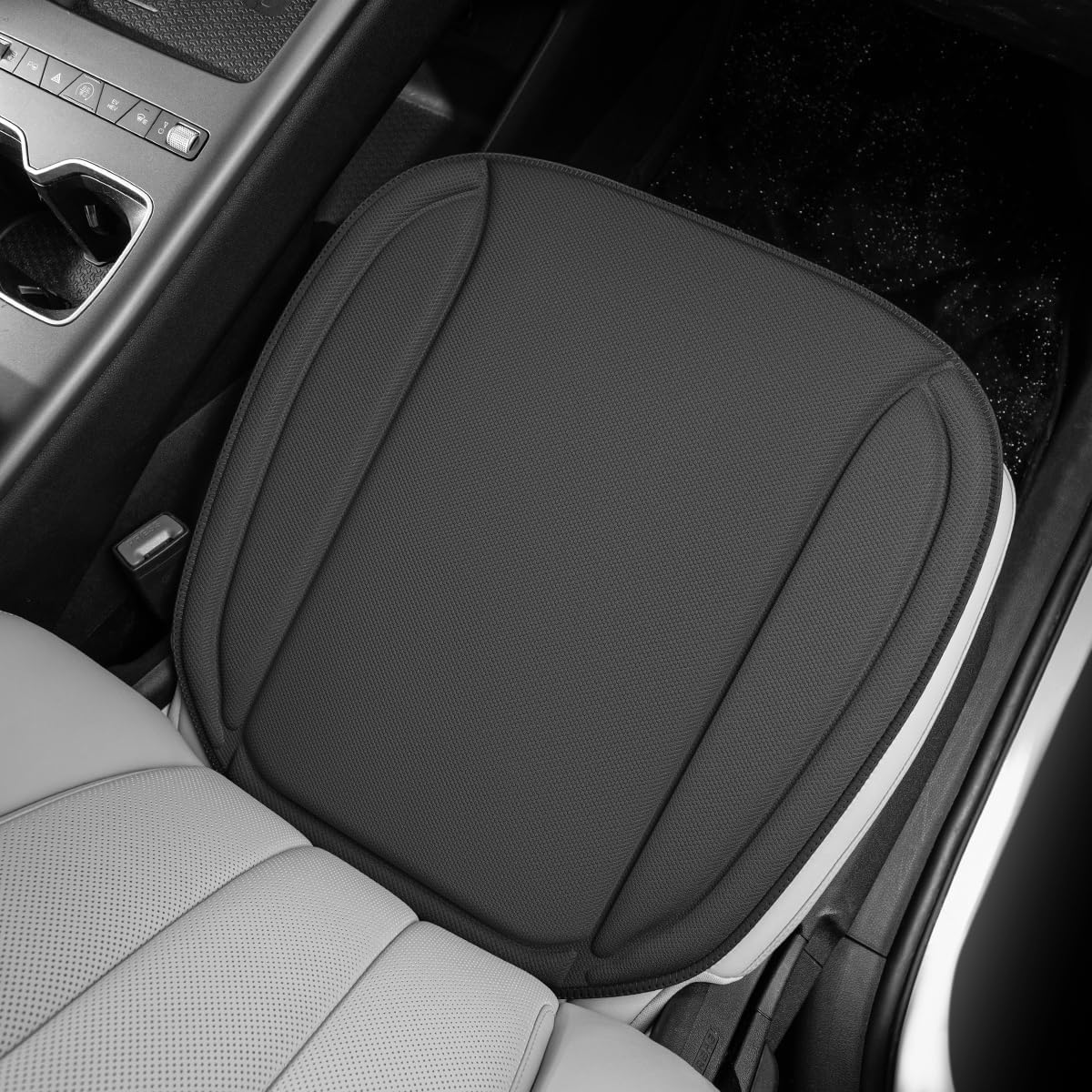 2cm Ultra-Thin Fiber Car Seat Cushion, Non-Slip Pad for Cars & SUVs