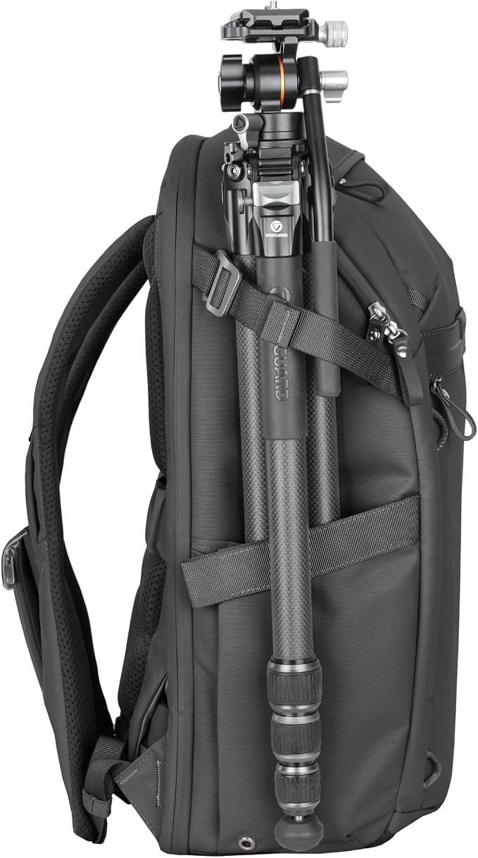 VANGUARD VEO Metro B25L Camera & Everyday Backpack – Fits 70–200mm Attached