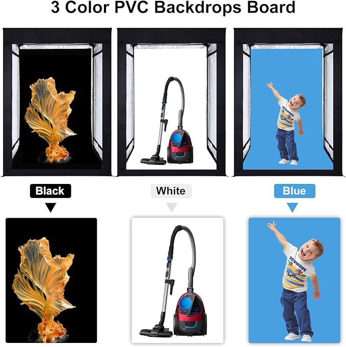 48"x56"x40" Large Photo Studio Light Box Photography, 6 Light LED Panels