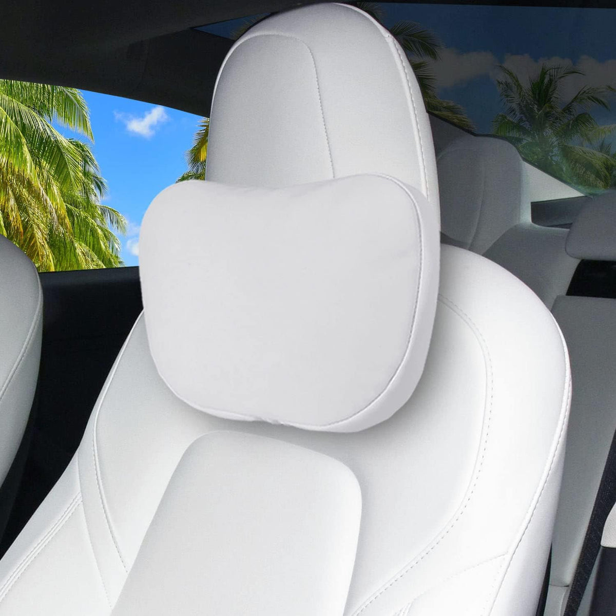 2 Pack Car Headrest Neck Pillow for Tesla Model 3 Model Y Model S