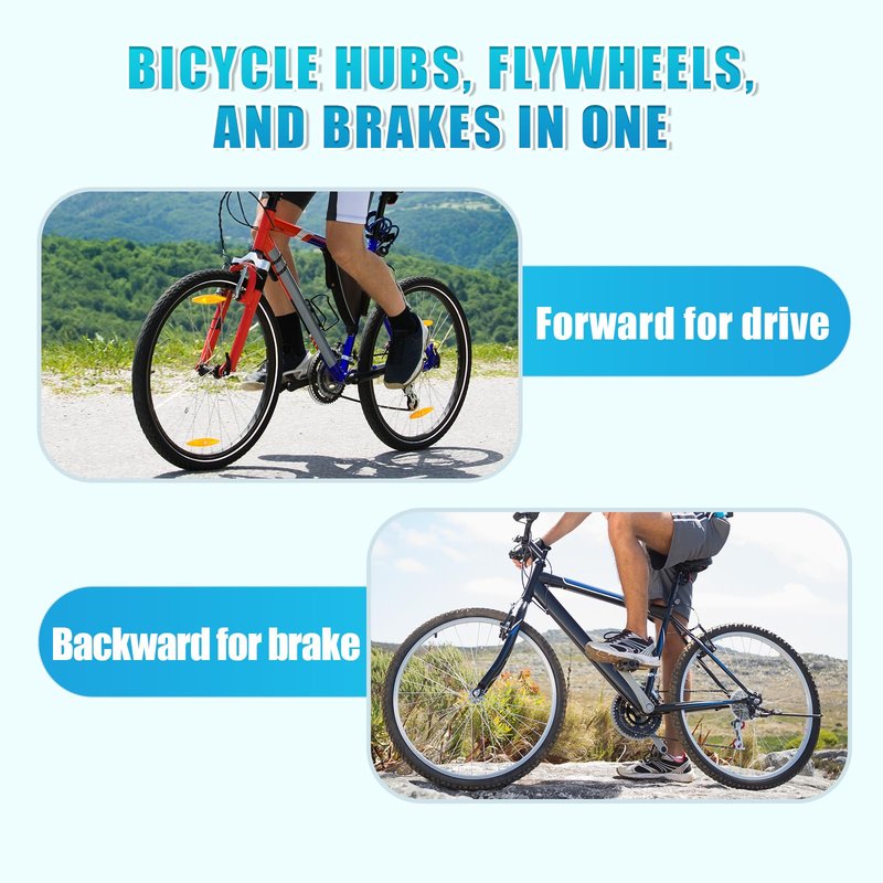 VTORFUN Bicycle Coaster Brake Hub, 36 Hole Bike Brake Rear Hub,Easy Installation Backwards Brake, Bike Rear Hub for Fixed Gear Bicycle, MTB Bike