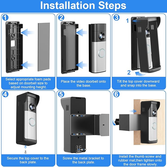 Anti-Theft Doorbell Mount Compatible