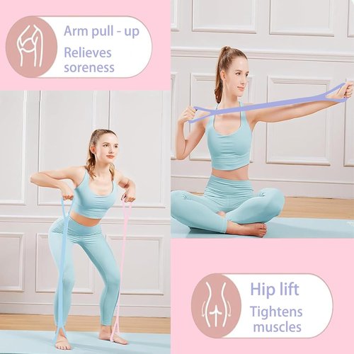 Figure 8 Resistance Bands - Versatile Yoga & Pilates Equipment for Strength Training | 3 Pack