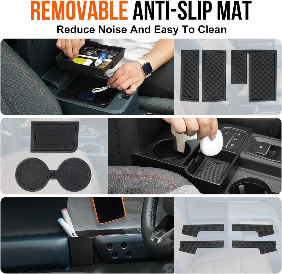 Mabett Center Console Organizer Set for 2022-2026 Ford Maverick Accessories