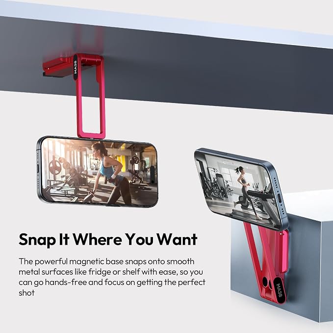 ULANZI Magnetic Phone Tripod for iPhone, MA38 Portable Phone Holder Mini Tripod