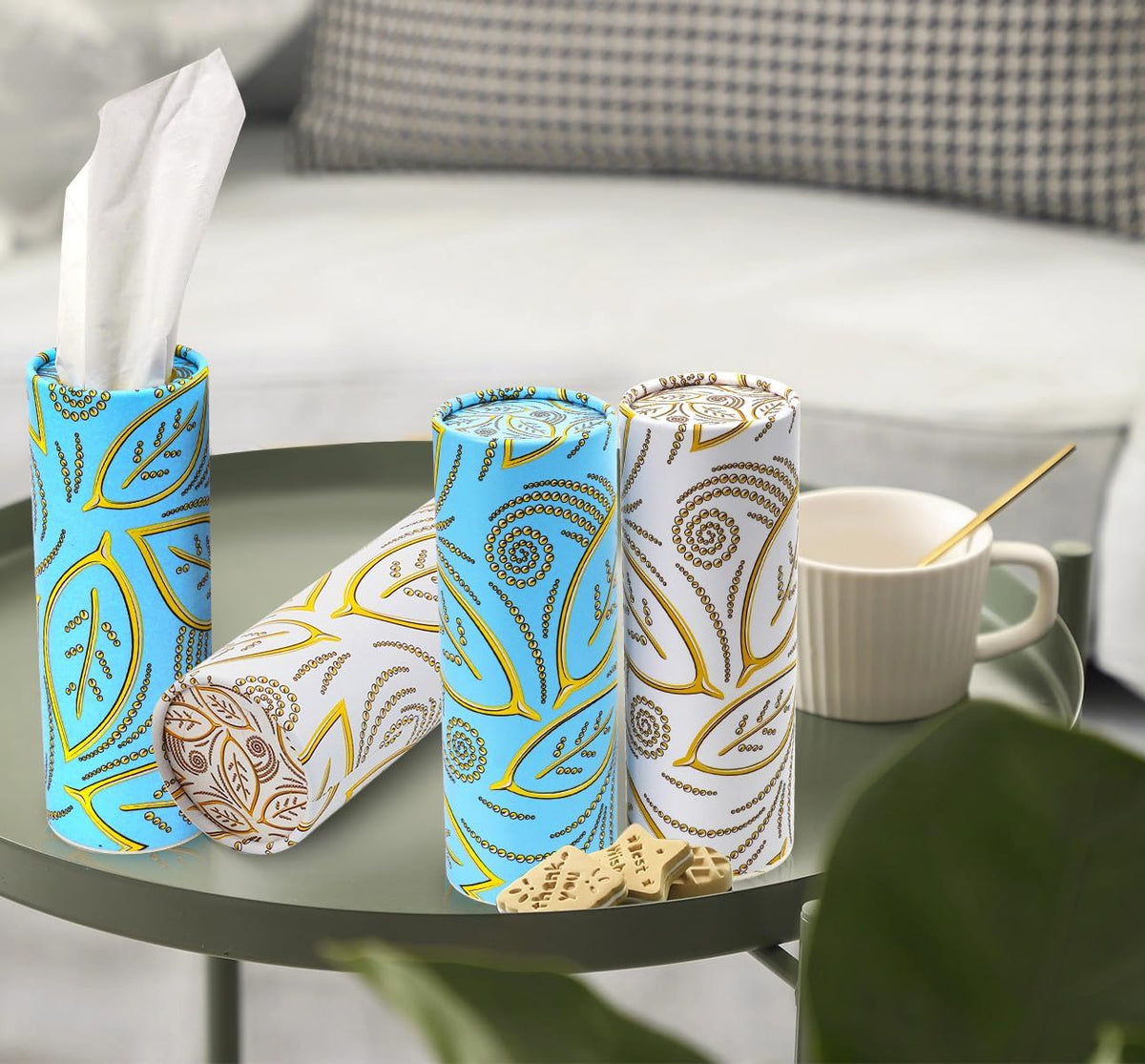 Refillable Car Tissue Holder Dispenser, Facial Tissue Travel Packs