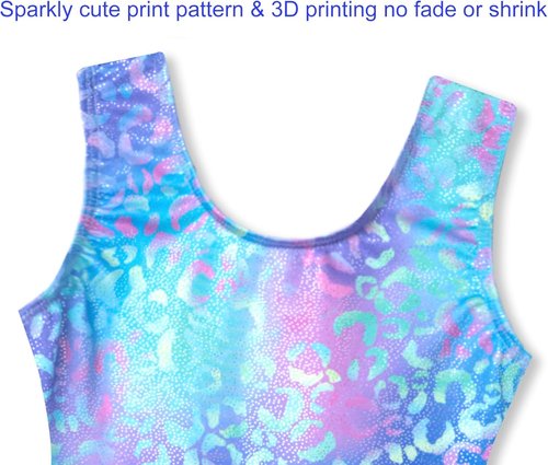 Domusgo Gymnastics Leotards - Sparkly One-Piece Tumbling Outfit for Girls | Perfect Fit & Style