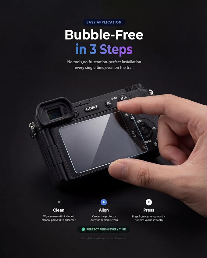 iDaPro Screen Protector for Sony Alpha A6700 A7C II 7C II A7CII / 6700 ZV-E1
