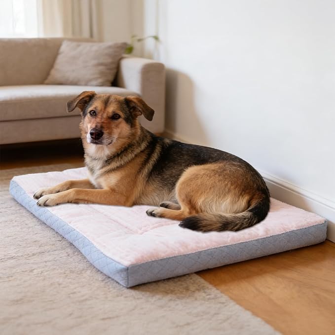 Dog Bed,pet Beds & Furniture,Machine-Washable Cushion for Dogs and Cats,Suitable for Dogs, Floor Furniture Use Pink S