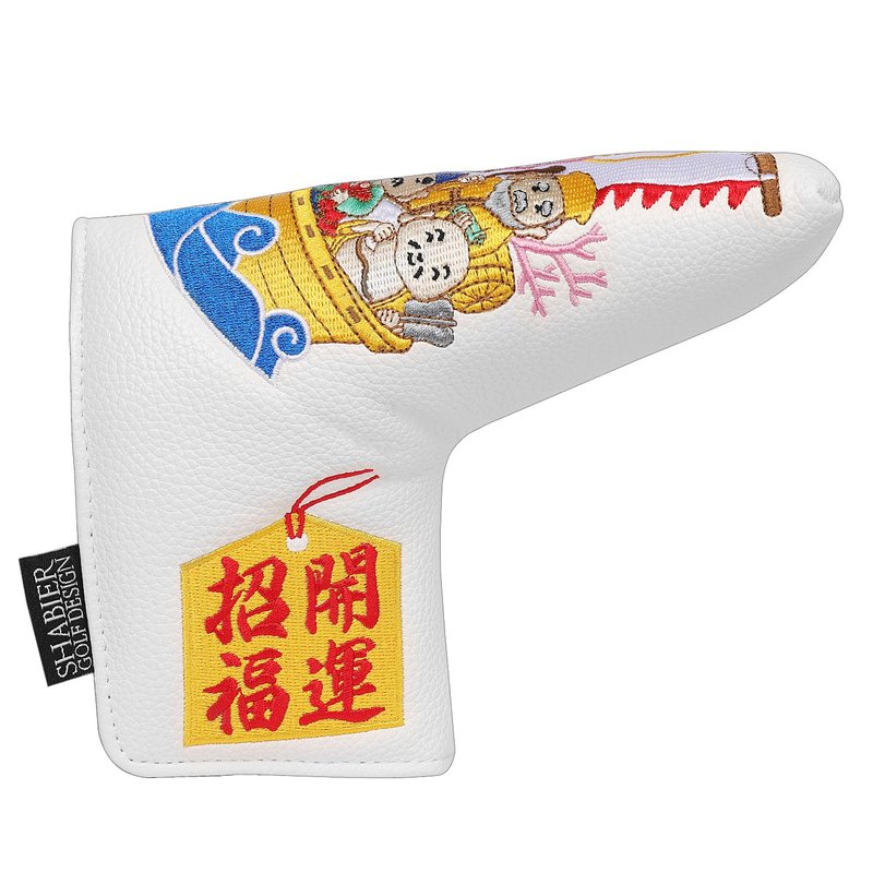 SHABIER Golf Blade Headcover with Shichi-fuku-jin Design for Blade Headcover