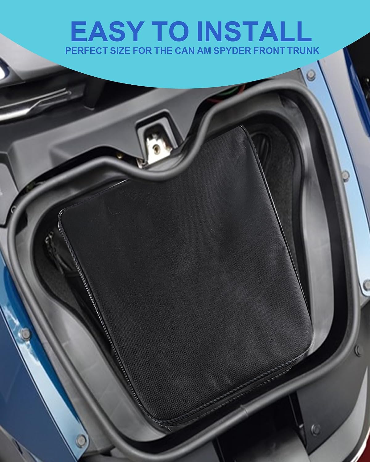 Upgraded Front Trunk Organizer Cooler Bag, Removable Waterproof Frunk Liner With Insulated Cooler Compartment, 2 Pcs Set Compatible With Can-Am Spyder RT RT-L RT-S 2020-2026 Accessories