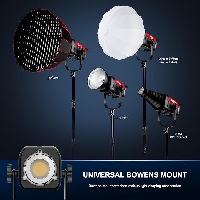 GVM 200W LED Video Light with Softbox, SD200B Photography Lighting Kit with