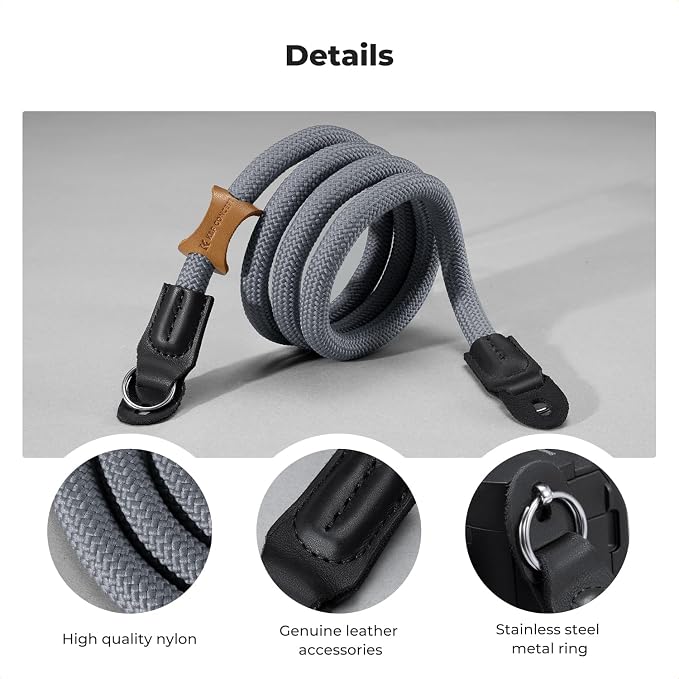 K&F CONCEPT Camera Neck Strap, 100cm Nylon Rope Camera Shoulder Strap