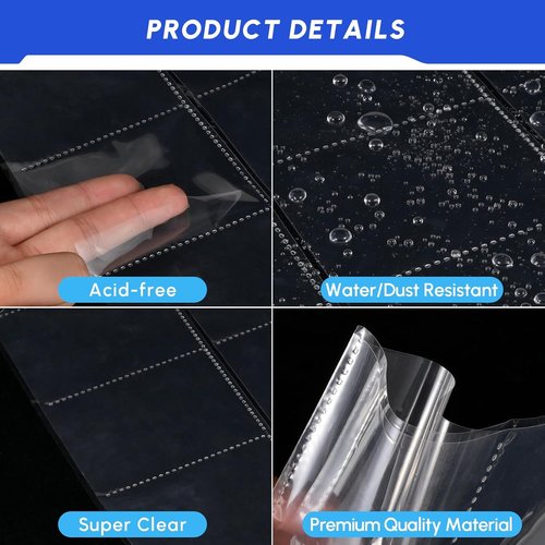 80 Pack Trading Card Sleeves by [Brand Name] - 9 Pocket Page Protectors for 3 Ring Binders | Ideal for Sports & Game Cards