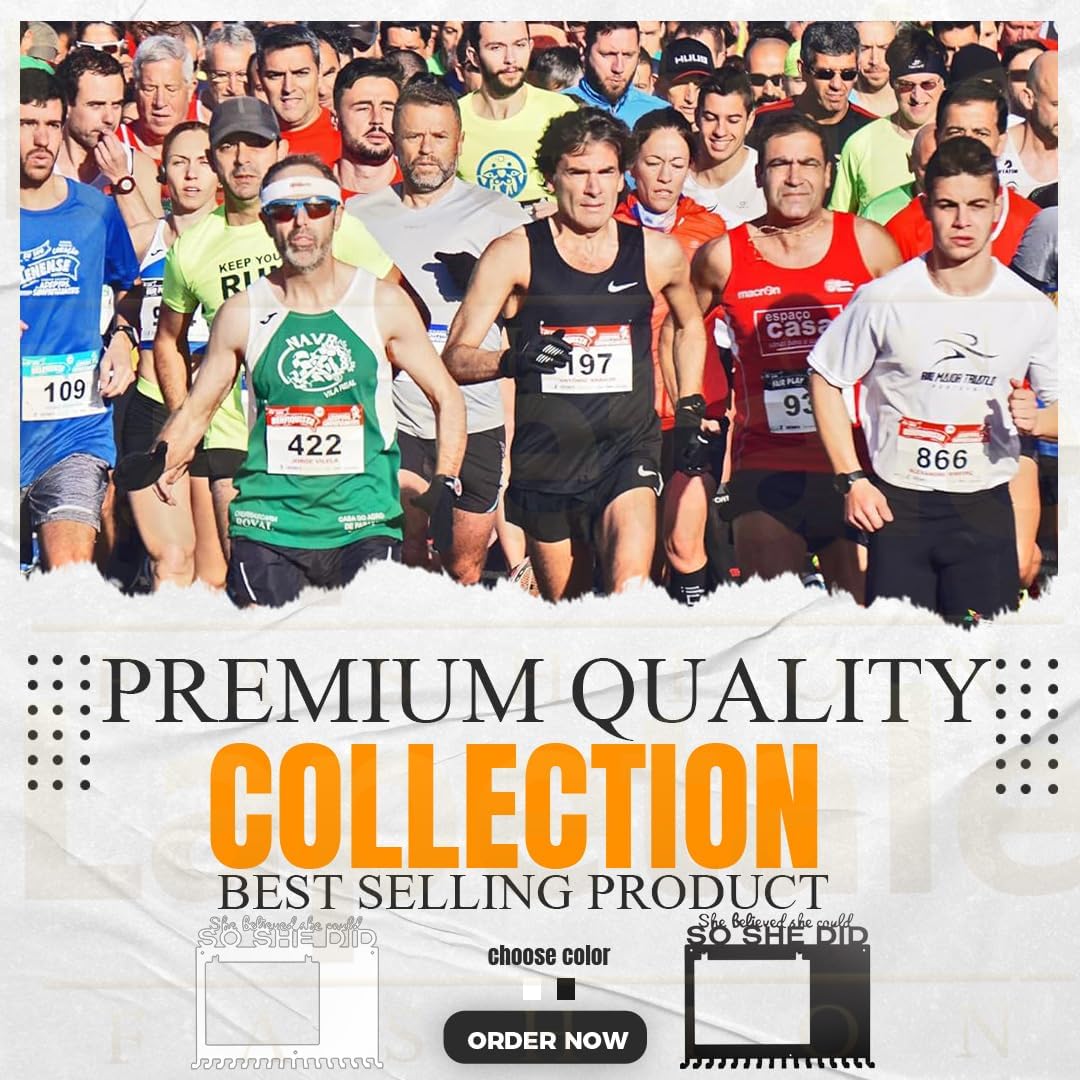 SO SHE DID Race Medal Holder - Stylish Wall Hanger for Marathon & Runner Medals | Durable Display