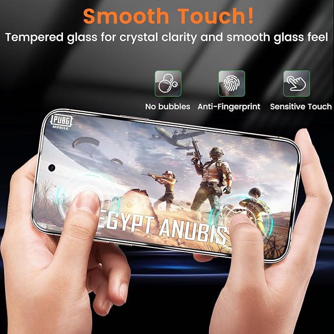 Lesakit 4 Pack for Google Pixel 9 Pro Screen Protector
