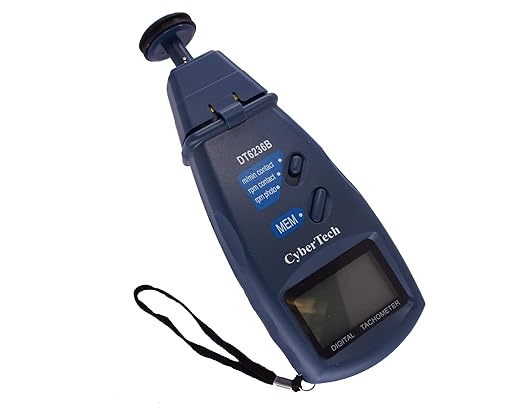 CyberTech 3 in 1 Tri-Mode Contact and Laser Non-Contact RPM Tach Digital Photo