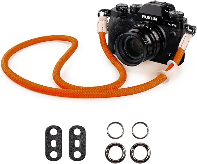 VOVMOEYA Nylon Braided Camera Rope Strap, Camera Neck Shoulder Strap
