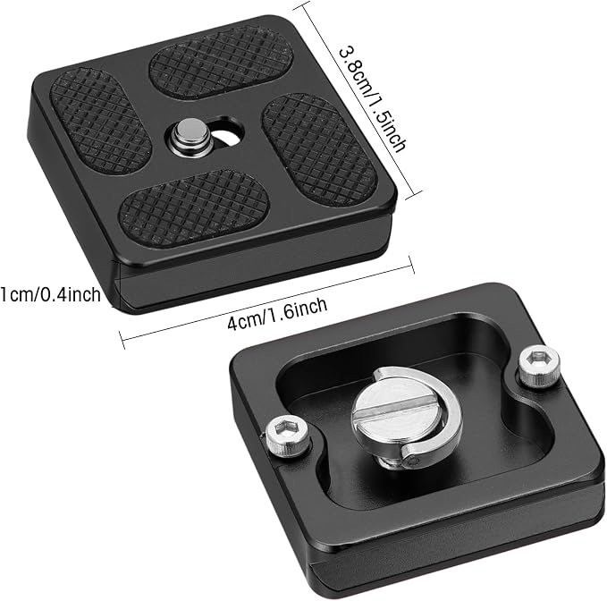 Frienda 2 Pieces Metal Quick Release Plate