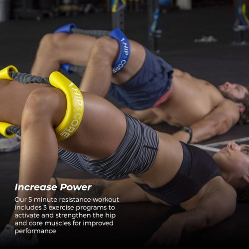 Crossover Symmetry Hip & Core System - Resistance Bands for Home Workouts | Strengthen Legs, Glutes & Hips
