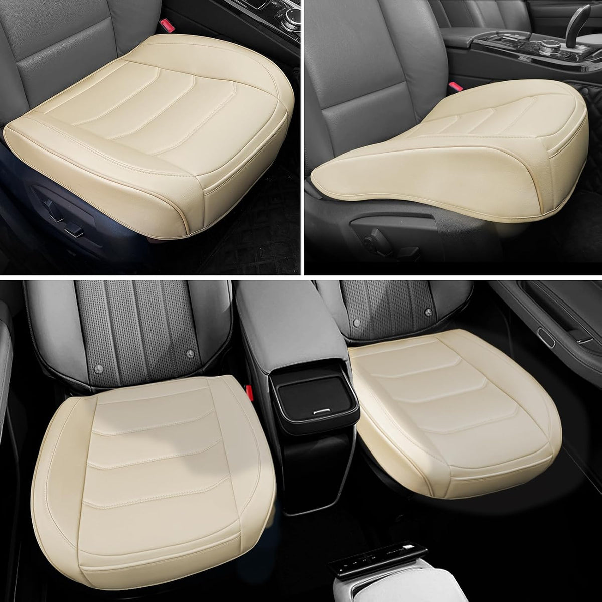 BOPUOVRE Car Seat Cover for Luxury & Comfort PU Leather