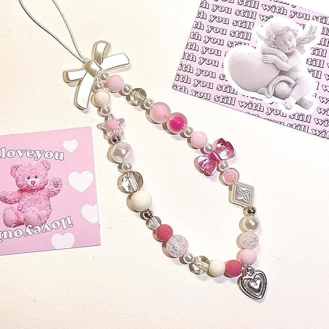 Beaded Camera Wrist Strap Cute Digital Camera Charm Lanyard, Phone Wristlet