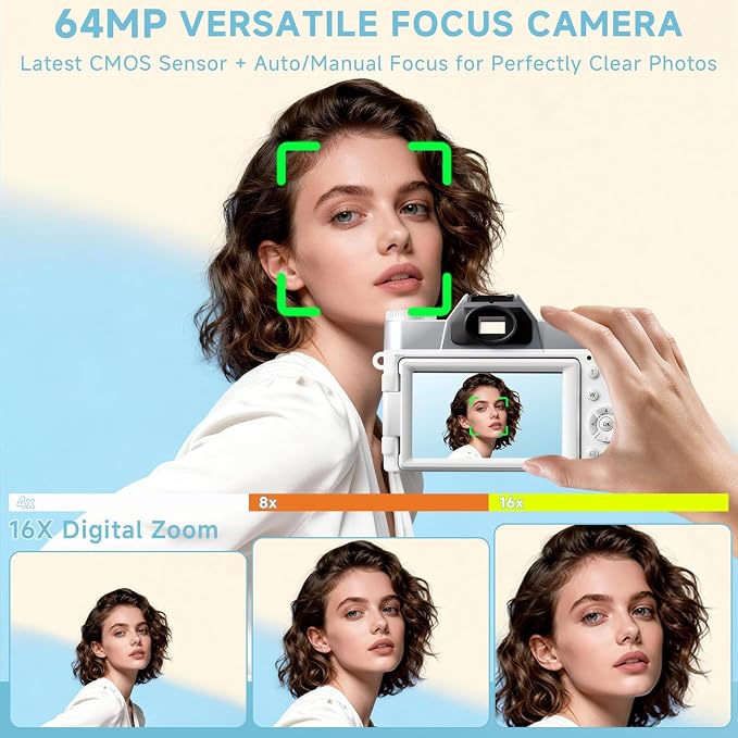 6K Digital Camera for Photography Autofocus, 2026 Upgraded WiFi Vlogging Camera
