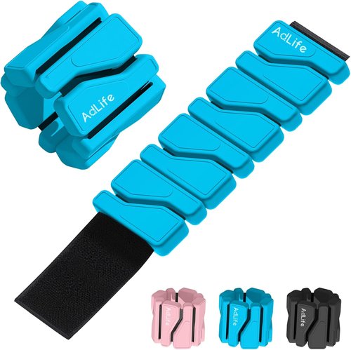 ADLIFE Adjustable Wrist And Ankle Weights - 2 Lbs Set for Home Gym, Yoga, Pilates, Running | Unisex