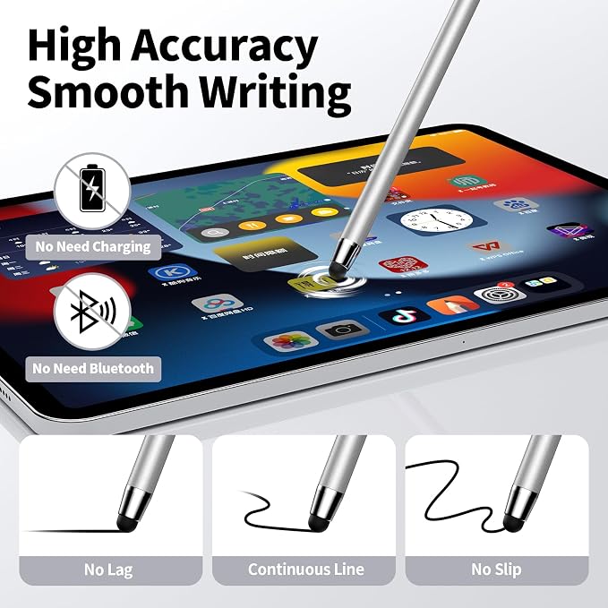 10 PCS Stylus, Stylus Pen for Touchscreen, Stylus 2-in-1 High Sensitivity &