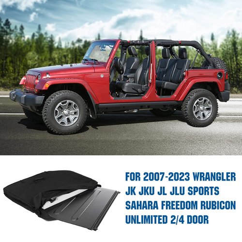 JONGCOVER Hard Top Freedom Panel Storage Bag Compatible with 2007-2022 Wrangler JK JKU JL JLU Sports Sahara Freedom Rubicon Unlimited Gladiator 2-Door & 4-Door & 2020-2022 Gladiator JT