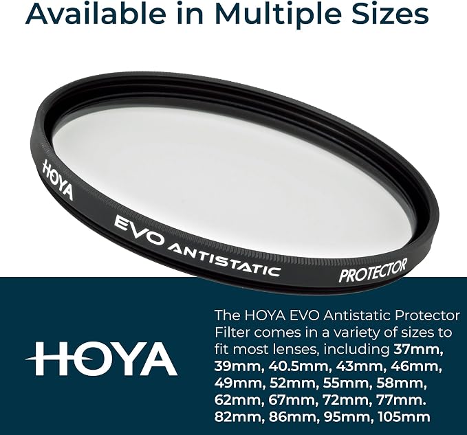 Hoya EVO Antistatic 72 mm Lens Filter — Premium Optical Glass w/ 16-Layer SMC