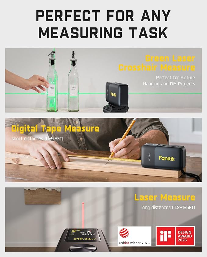Fanttik A10 Apex 3-in-1 Digital Laser Tape Measure