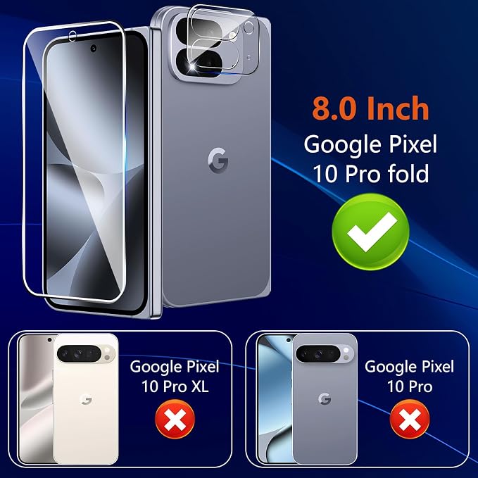 Glass Screen Protector for Google Pixel 10 Pro Fold