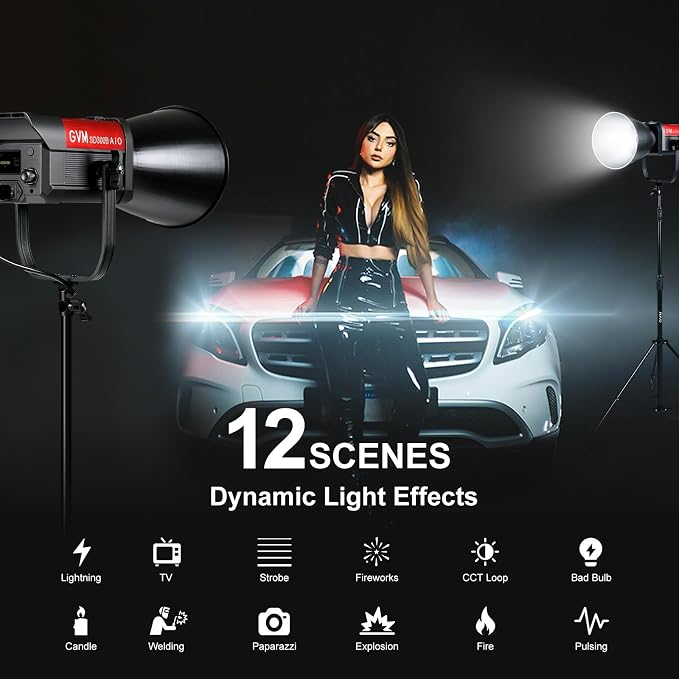 GVM 300W Bi-Color LED Video Light