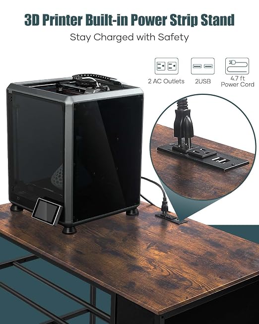 AHOWPD 3D Printer Table with Filaments Storage