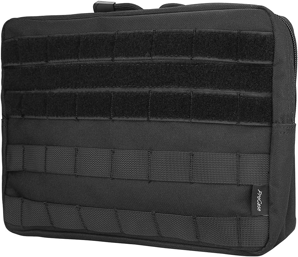 ProCase Tactical Molle Pouch - Multi-Purpose Utility Gear Bag for Outdoor Tools | Black
