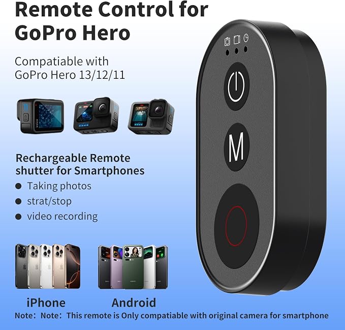 Wireless Camera Remote Control, 30M/98.4ft Wireless Camera Smart Shutter Remote