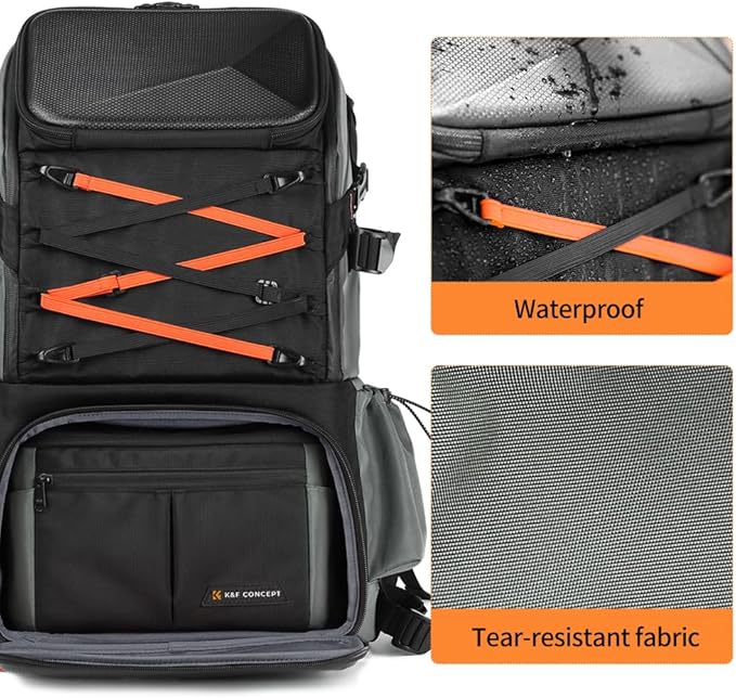 K&F CONCEPT Camera Bag EVA Waterproof 2 in 1Camera Backpack Shoulder Bag 32L